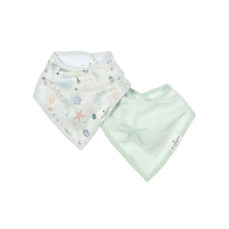 Loulou Lollipop - Bib Set (Muslin), Seashells Image 2