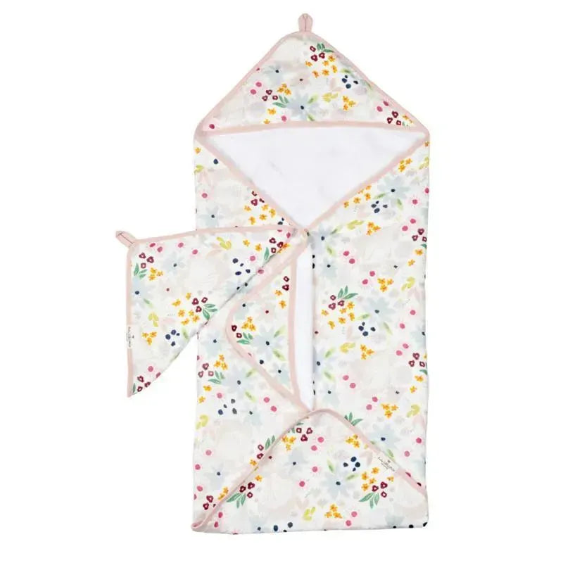 Loulou Lollipop - Hooded Towel Set, Shell Floral Image 1