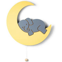 LumieWorld - Lumipets Lighted Elephant on Moon, Nursery Night Light, Wall Mounted Lighted Image 1