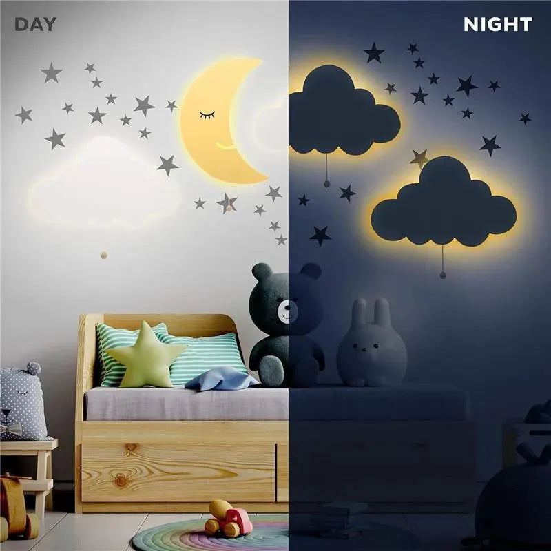 LumieWorld - Lumipets Lighted Elephant on Moon, Nursery Night Light, Wall Mounted Lighted Image 5