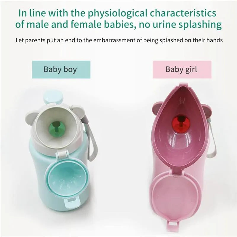 Macrobaby - Girl Portable Elephant Leakproof Urinal Emergency Toilet Pee Bottle Cup Jar Image 2