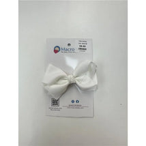 MacroBaby - Hair Bow Medium, White Image 1