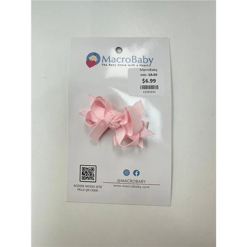 MacroBaby - Hair Bow Mini, Light Pink Image 1