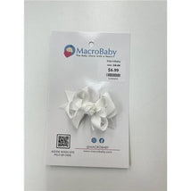 MacroBaby - Hair Bow Mini, White Image 1