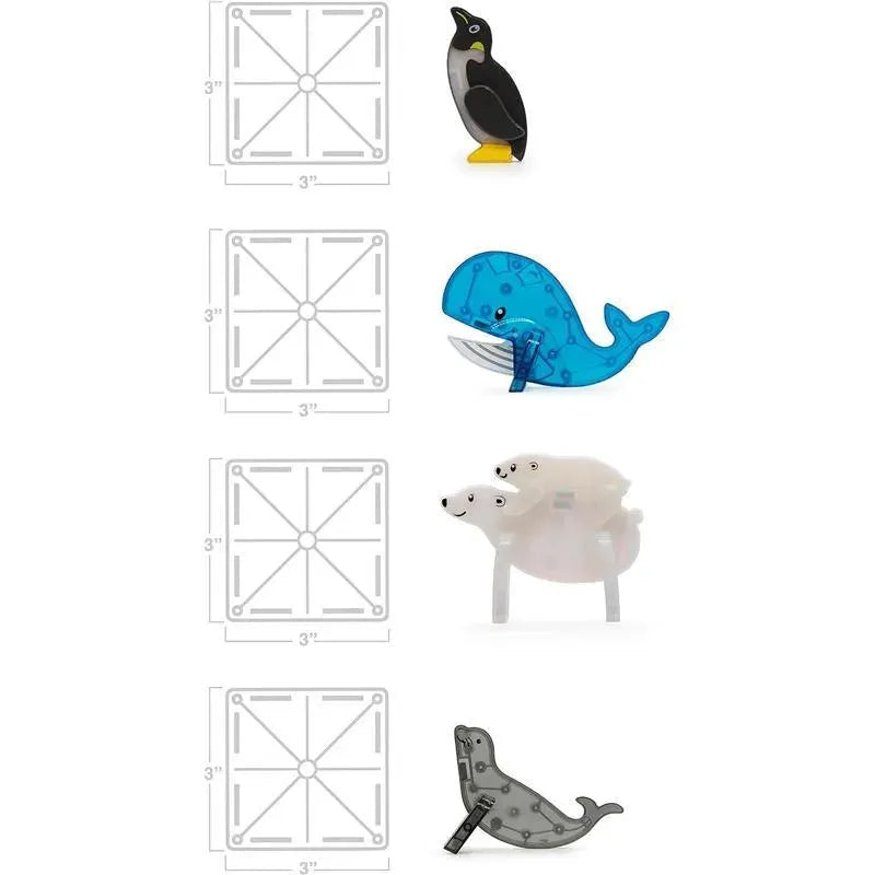 Magnatiles - Arctic Animals 25-Piece Magnetic Construction Set Image 4