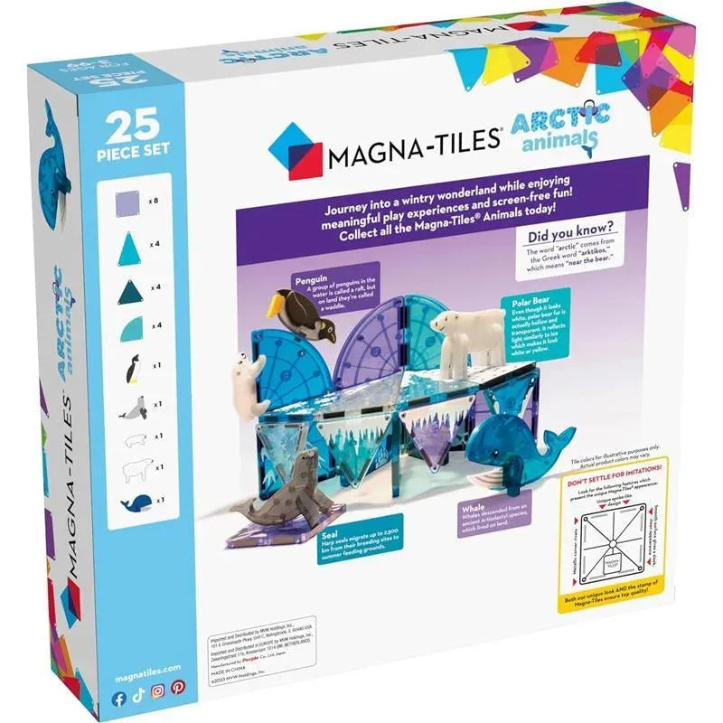 Magnatiles - Arctic Animals 25-Piece Magnetic Construction Set Image 5