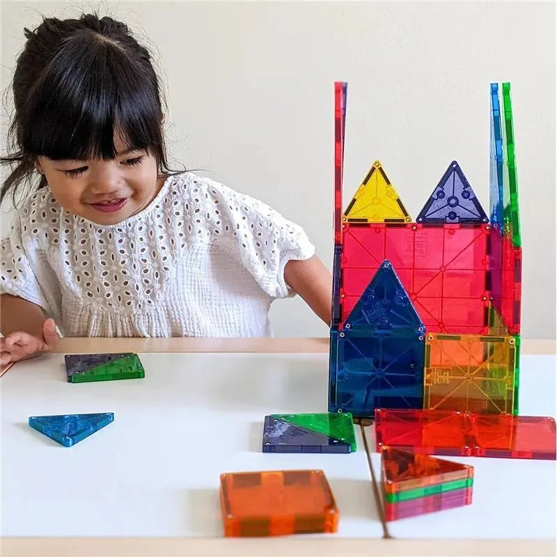 Magnatiles - Classic 32-Piece Magnetic Construction Set Image 8