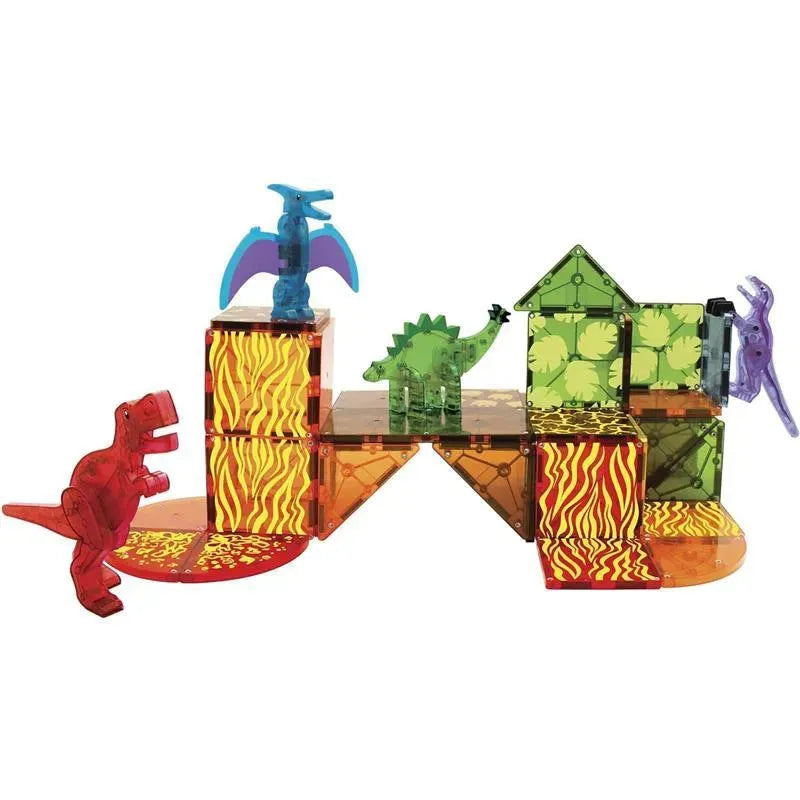 Magnatiles - Dino World 40-Piece Magnetic Construction Set Image 7