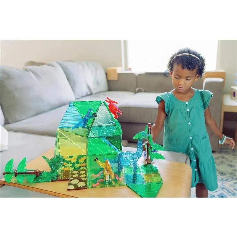 Magnatiles - Dino World XL 50-Piece Magnetic Construction Set Image 6