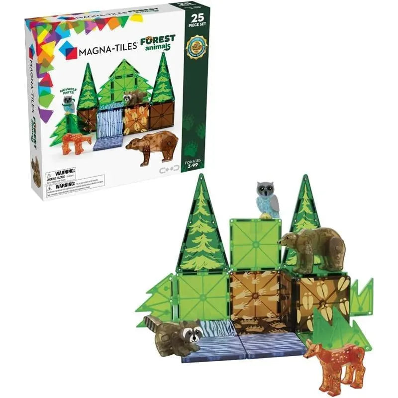 Magnatiles - Forest Animals 25-Piece Magnetic Construction Set Image 1