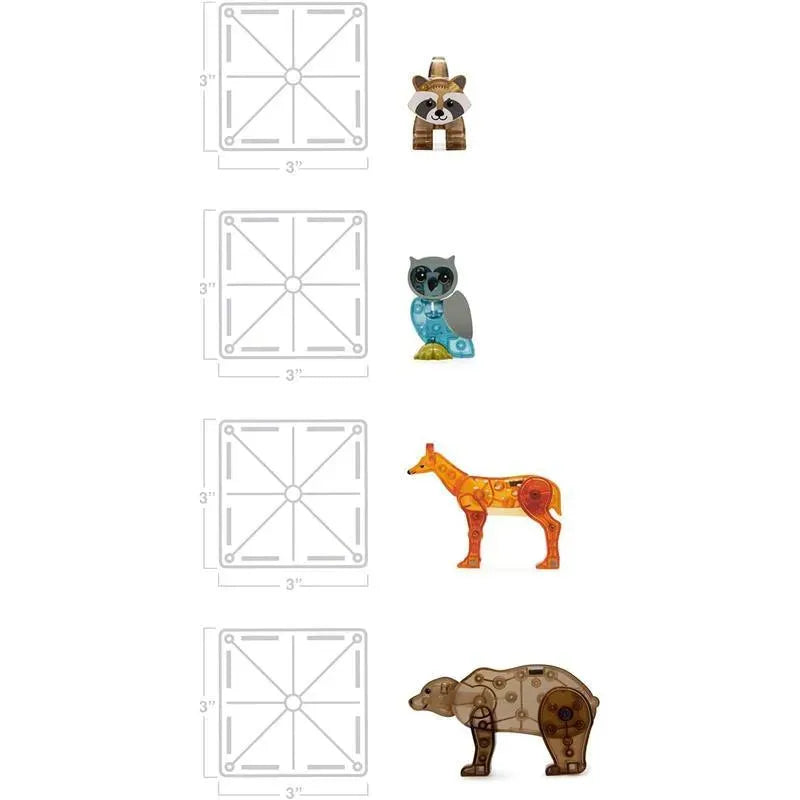 Magnatiles - Forest Animals 25-Piece Magnetic Construction Set Image 2