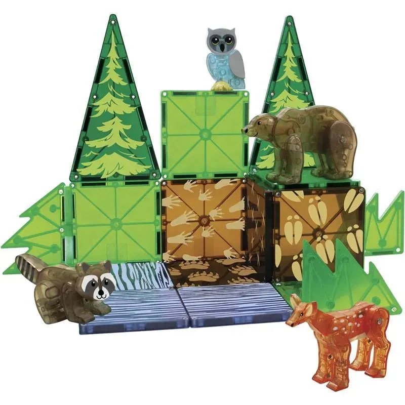 Magnatiles - Forest Animals 25-Piece Magnetic Construction Set Image 6