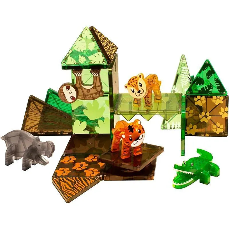 Magnatiles - Jungle Animals 25-Piece Magnetic Construction Set Image 2