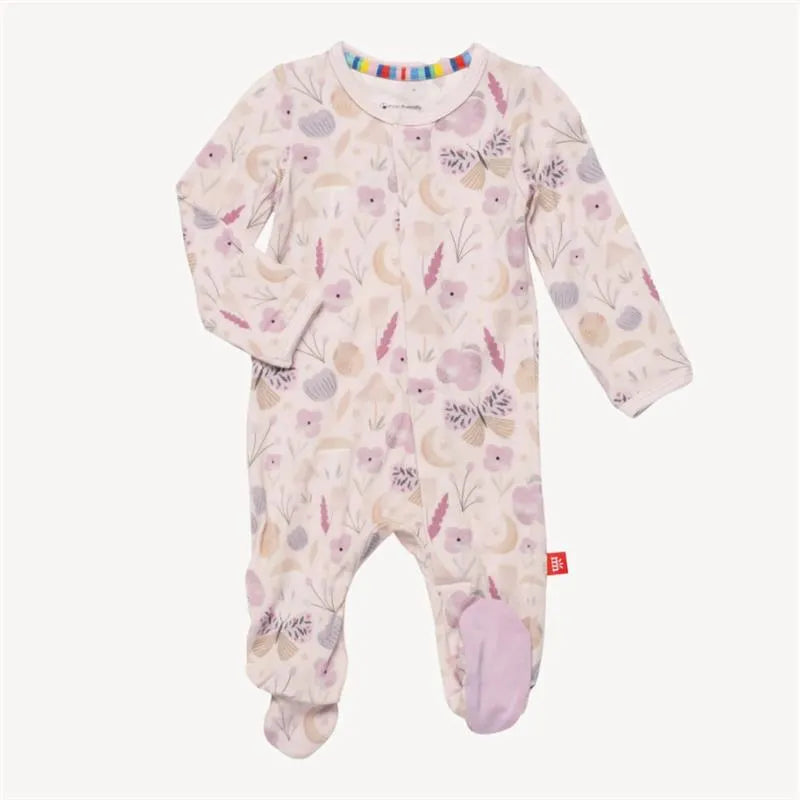 Magnetic Me - Baby Girl Organic Botanics Footie  Image 1