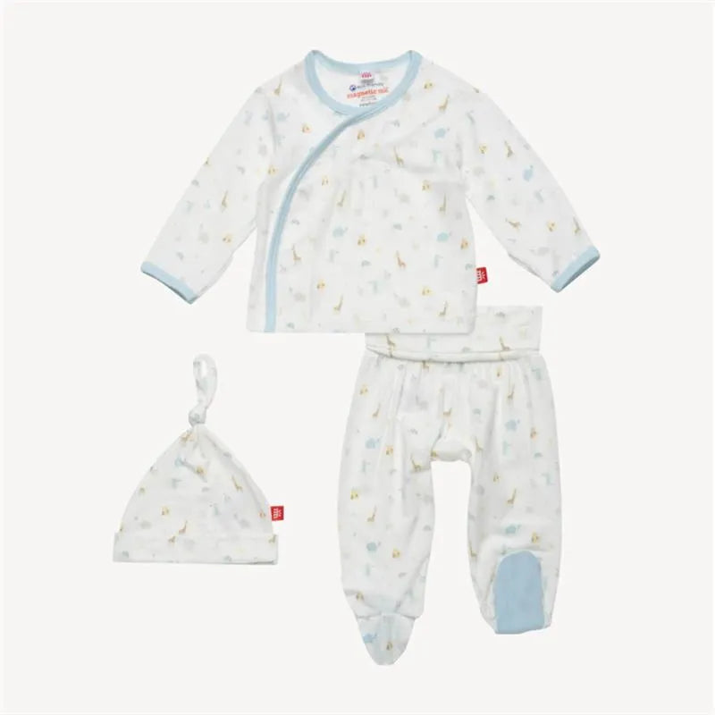 Magnificent Baby - Blue Little Bitty Pretty One Kimono Set Image 1