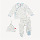 Magnificent Baby - Blue Little Bitty Pretty One Kimono Set Image 1