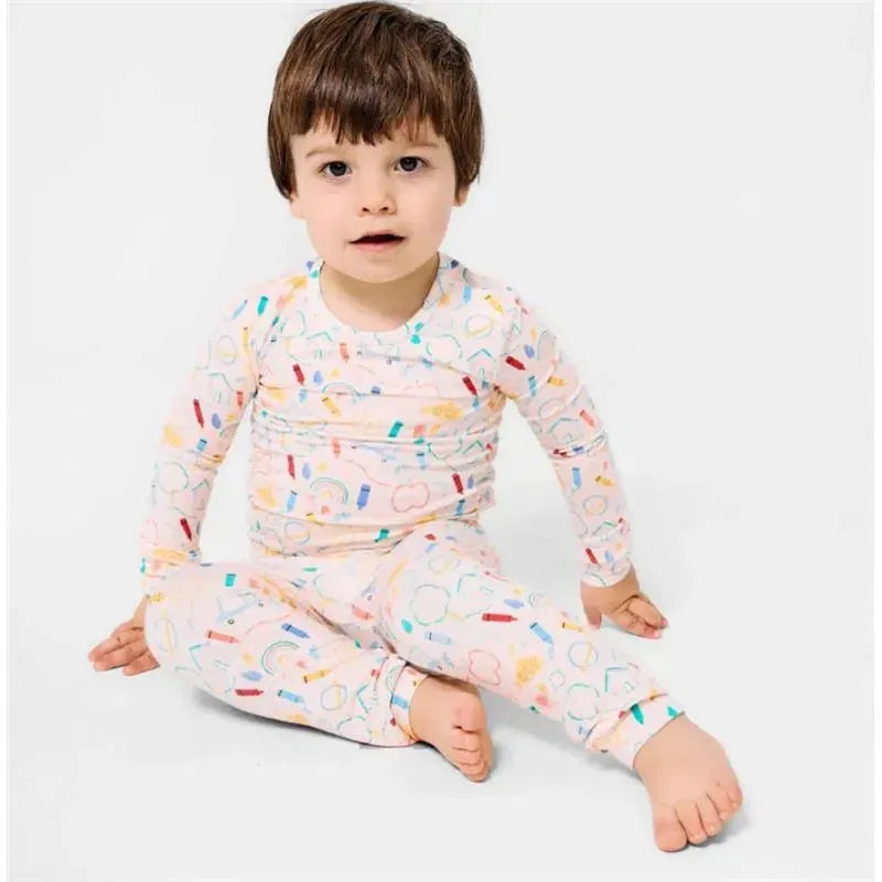 Magnificent Baby - Doodle Pop Pajama Long Sleeve Set Image 2