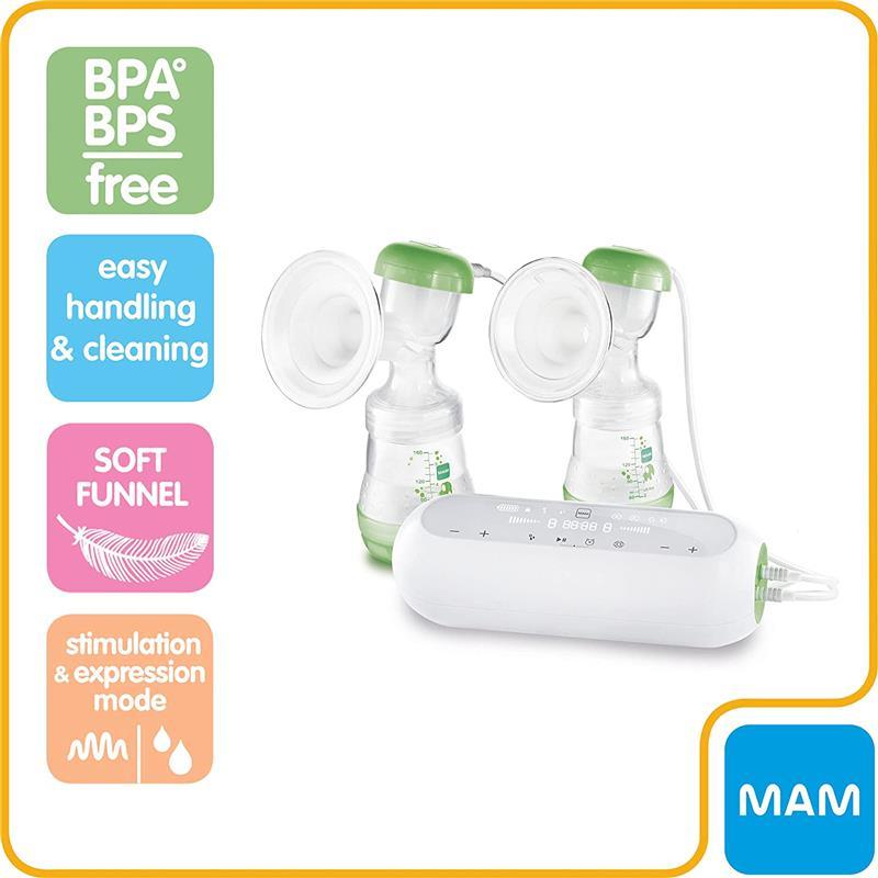 Mam - 2-in-1 Double Electric Breast Pump & Manual Breast Pump