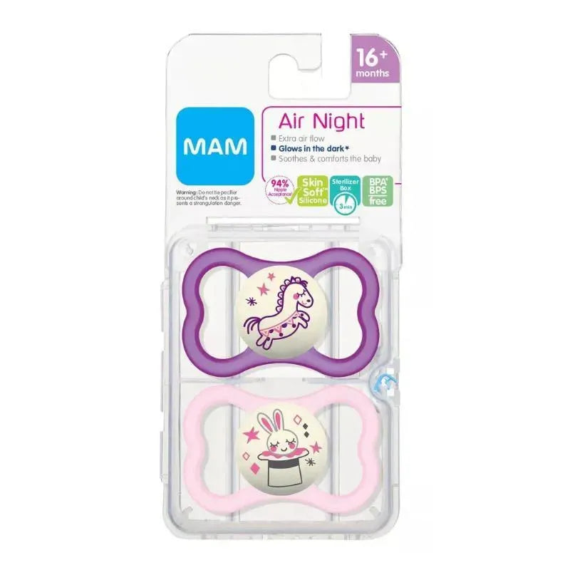 Mam - Air Night Pacifier 16+ Months, Girl Image 2