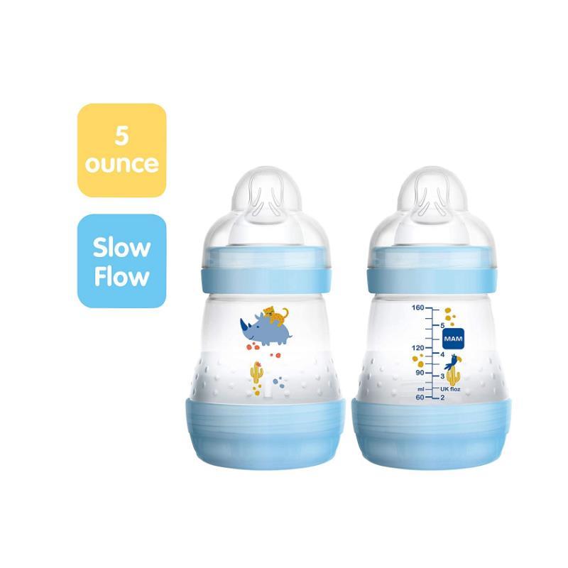 Easy Start Matte Anti-Colic Baby Bottles, 9 oz Medium Flow Nipples