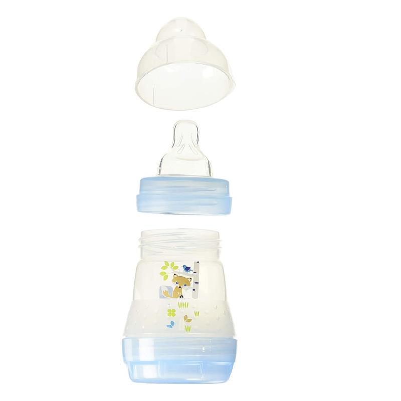 Mam - 2Pk Anti-Colic Baby Bottles 5Oz Slow Flow, Unisex White