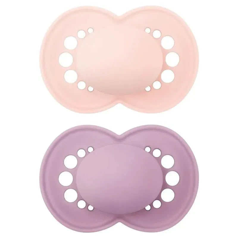 Mam - Matte Non- Deco Pacifier 16+ Months, Girl Image 1