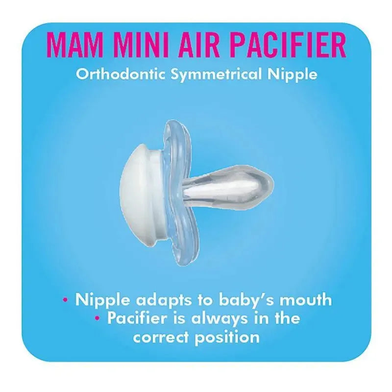 Mam Mini Air Pacifier 0-6M, 2-Pack, Green Image 6