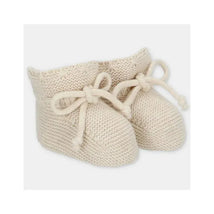 Martin Aranda - Baby Booties Knit Gold, Light Beige Image 1