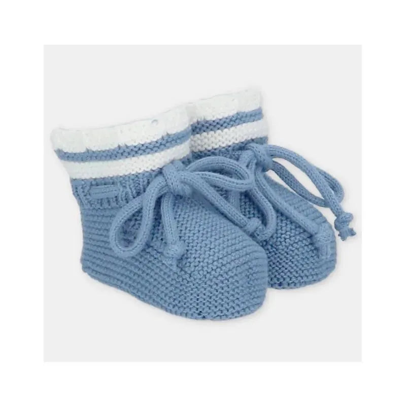 Martin Aranda - Baby Booties Knit Noto, Blue Francia Image 1