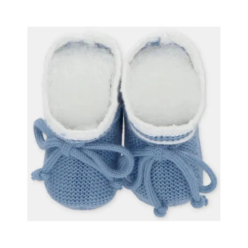 Martin Aranda - Baby Booties Knit Noto, Blue Francia Image 3