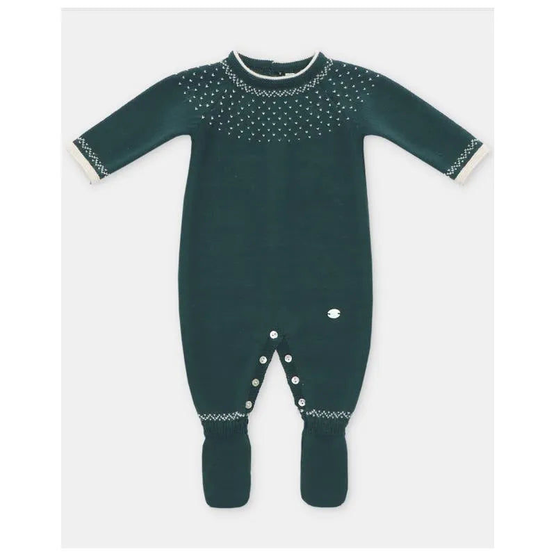 Martin Aranda - Baby Boy Long Romper Piedra, Dark Blue Image 1