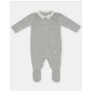 Martin Aranda - Baby Boy Long Romper With Feet Glace, Light Blue Image 1