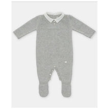 Martin Aranda - Baby Boy Long Romper With Feet Glace, Light Blue Image 1