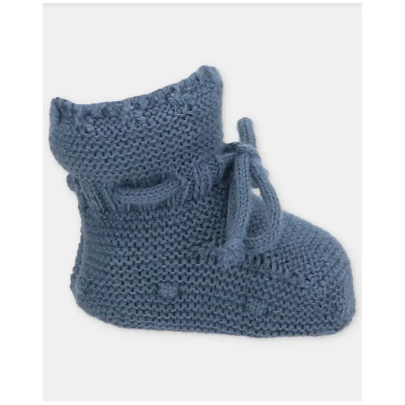 Martin Aranda - Baby Girl Knit Booties Garden, Light Pink Image 3