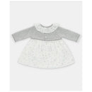 Martin Aranda - Baby Girl Knit Woven Mix Dress & Glace, Light Grey Image 2