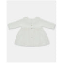 Martin Aranda - Baby Girl Knit Woven Mix Dress Tenerezza, Ivory Image 2