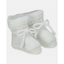 Martin Aranda - Baby Knit Booties Tenerezza, Blue Grey Image 1