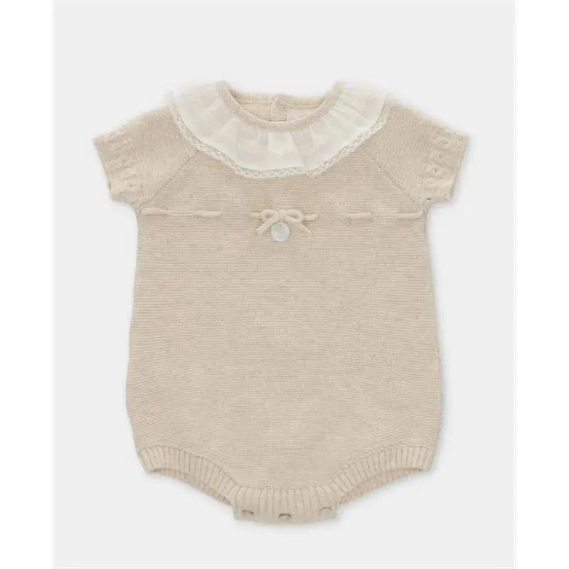 Martin Aranda - Baby Short Romper Knit Gold Light Beige Image 1