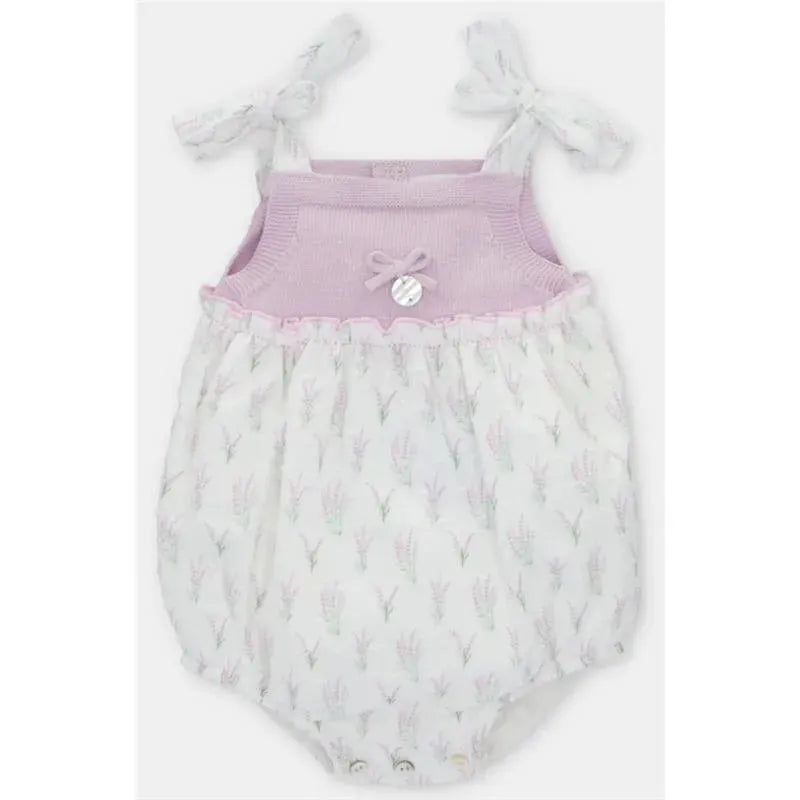 Martin Aranda - Baby Short Romper Sleeveless Woven Flouncy Neck Mawl Lilac Image 1