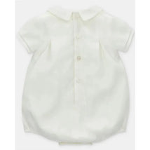 Martin Aranda - Baby Short Romper Special Occasion Woven Petit Ivory  Image 2