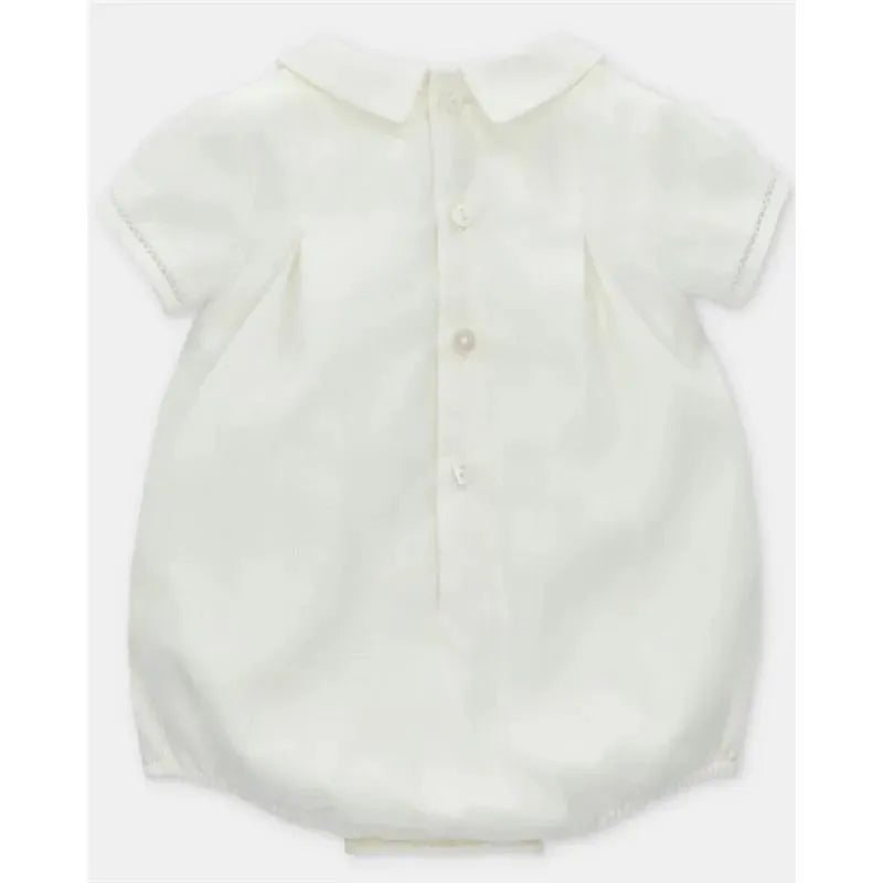 Martin Aranda - Baby Short Romper Special Occasion Woven Petit Ivory  Image 2