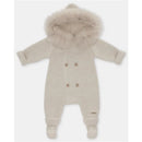 Martin Aranda - Sweater Knit Lined Pramsuit With Removable Feet Real Fur Sabbia, Arena Image 1