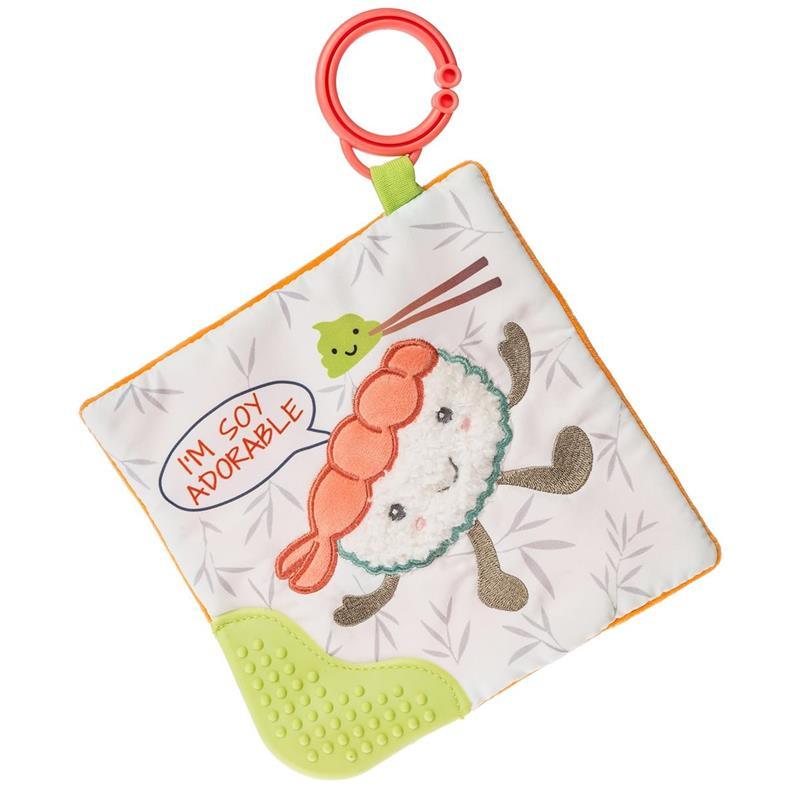 Mary Meyer - Sweet Soothie Crinkle Teether Toy with Baby Paper and Squeaker, Sushi Image 1