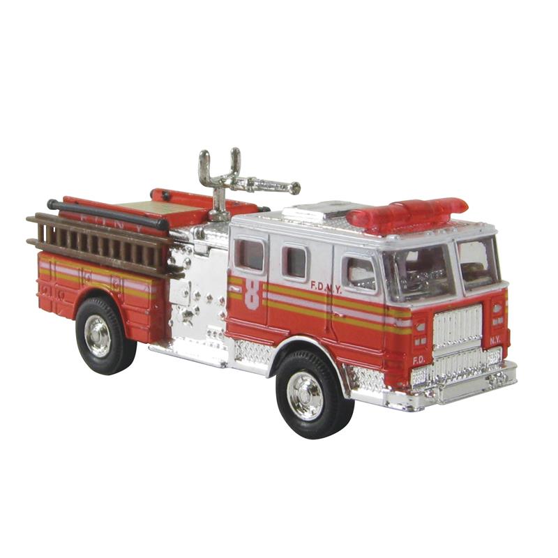 Master Toys & Novelties Pull & Action Die-Cast Fire Engine Trucks Asst. Image 1