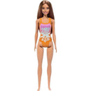 Mattel - Barbie Beach Doll with Orange Swimsuit Image 1