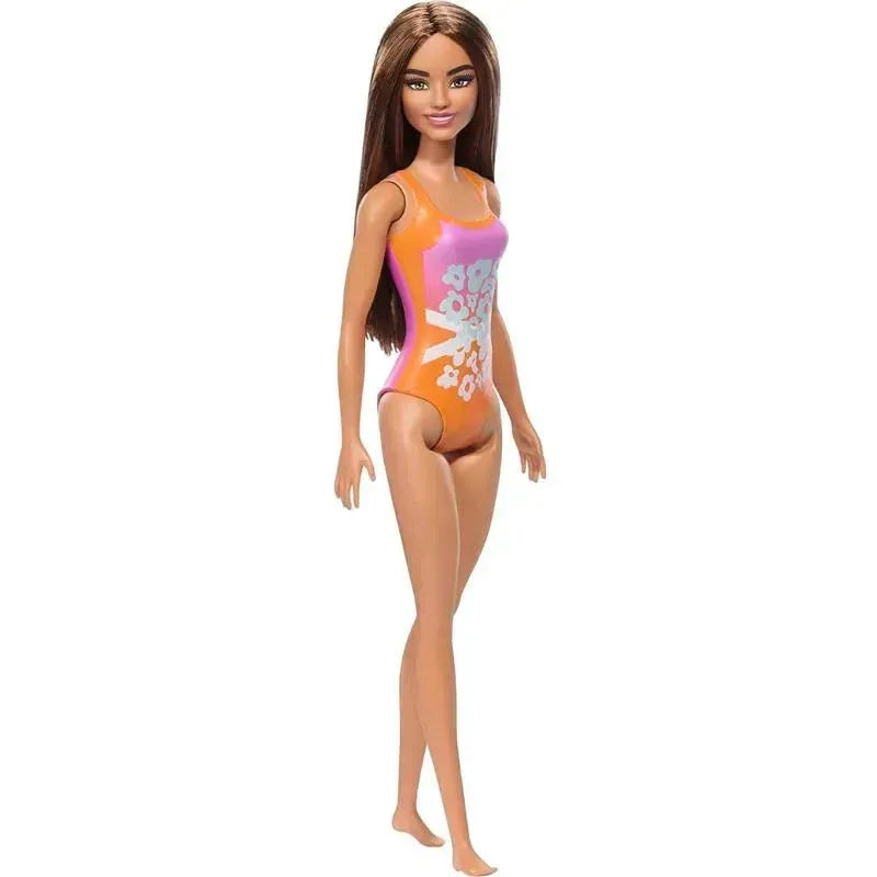 Mattel - Barbie Beach Doll with Orange Swimsuit Image 2