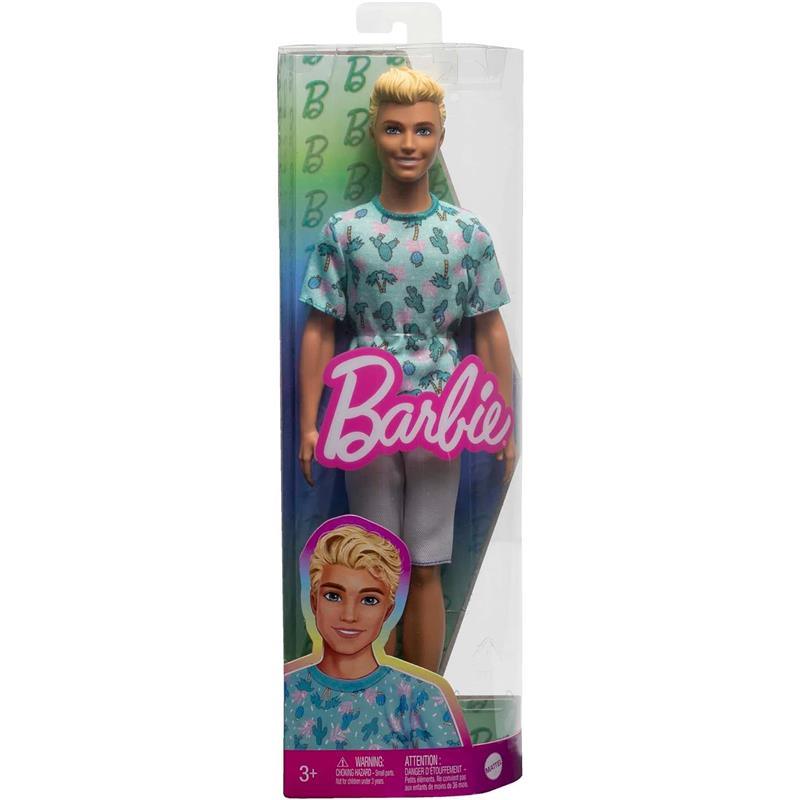 Mattel - Barbie Ken Fashionista Doll, Blond Hair and Cactus Tee Image 7