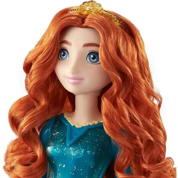 Doll Merida top inspired from fairy tales. Textile doll Merida. A doll in a blue dress with red hair.