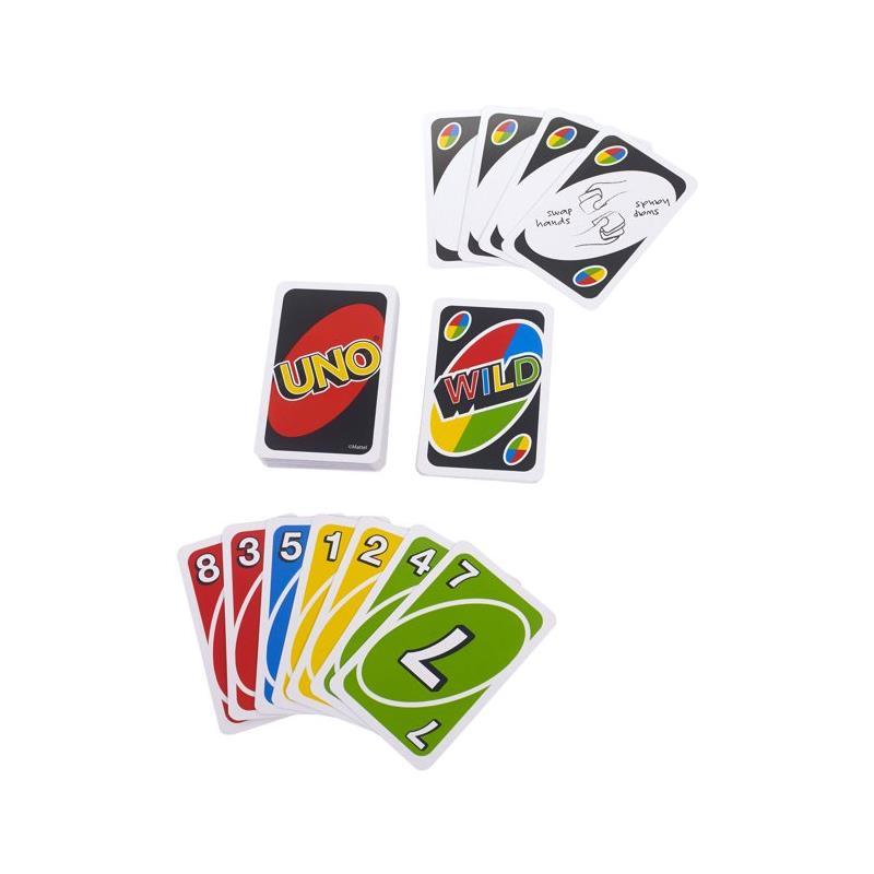 UNO Triple Play Electronic Card Game Mattel Lights And Sounds 2 - 6 Players