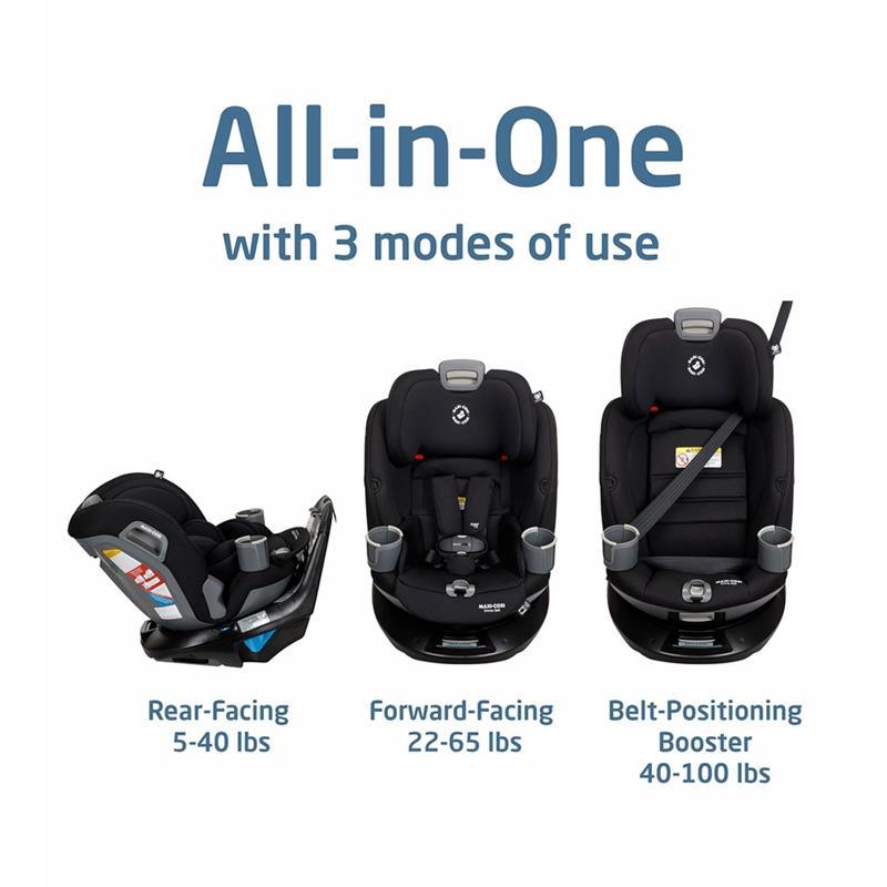 Maxi-Cosi Emme 360 All-in-One Rotational Convertible Car Seat, Urban
